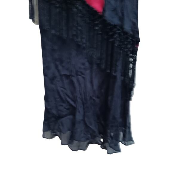 Eva Blue Cocktail party Dress sz 10 Red And Black - Picture 4 of 10